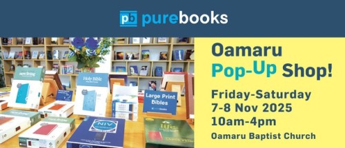 Pure Books Pop-Up in Oamaru! - Bibles, books and gifts. photo