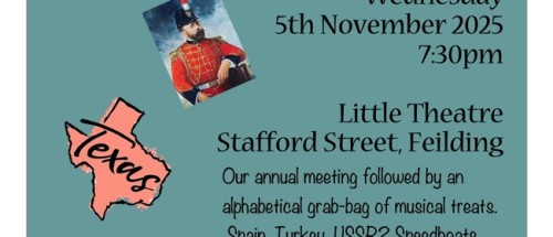 Feilding Music Society AGM and Concert photo