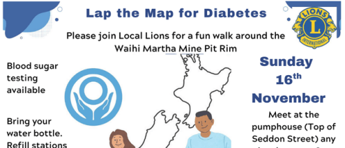 Lap the Map for Diabetes - Waihi Pit Rim walk photo