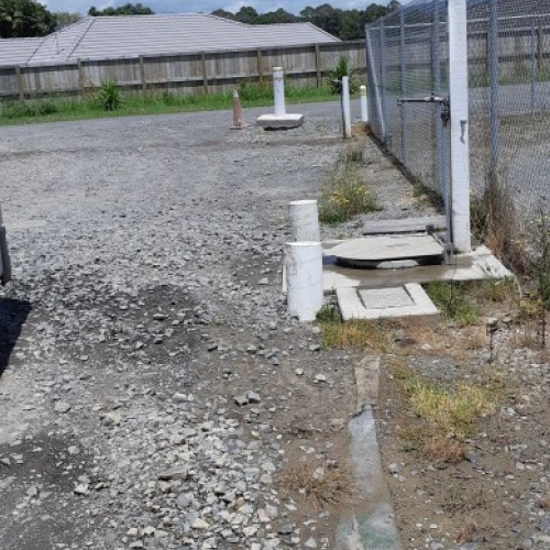 Omokoroa waste water treatment station dump site